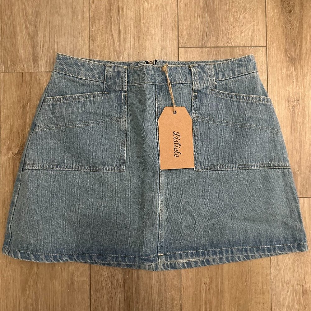 Women's Denim Skirt Size L